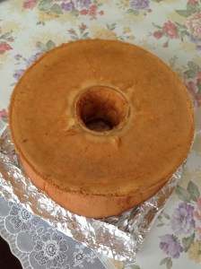 Orange zest chiffon cake