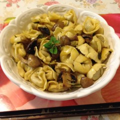 Beef tortellini, mushroom in burnt herbs and butter sauce.jpg