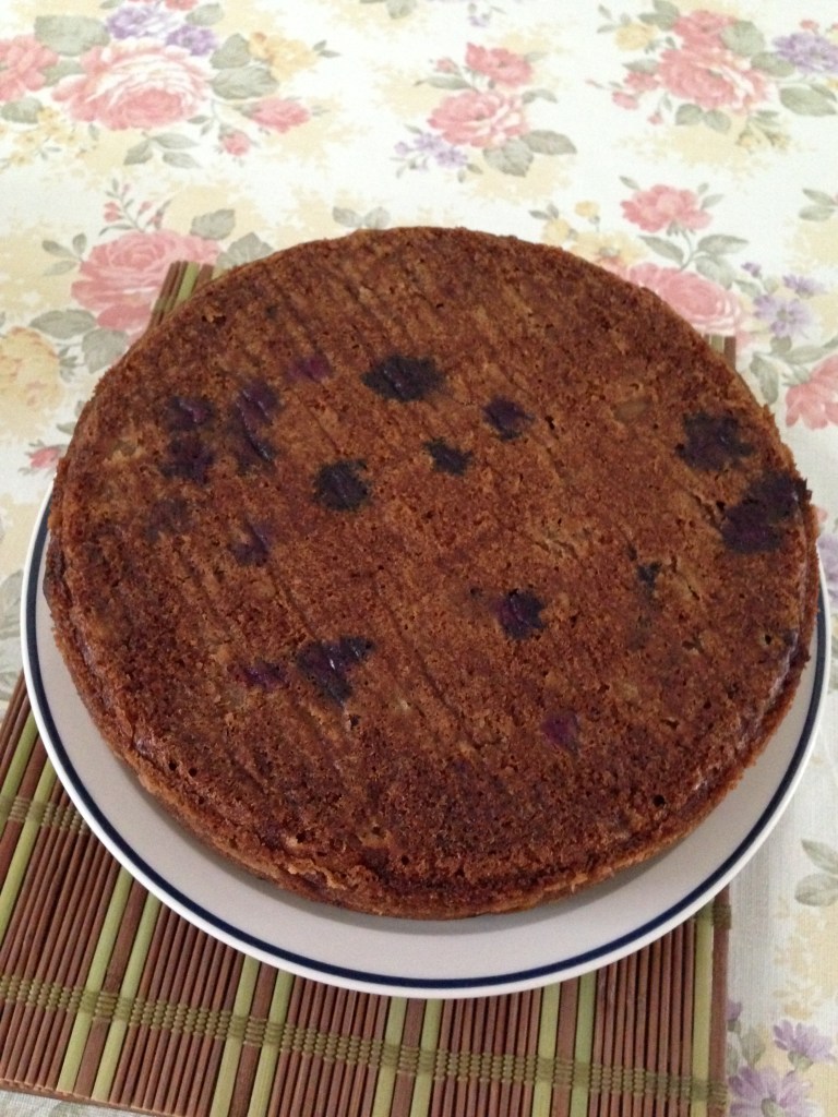 Apple and blueberries double cream cake.JPG