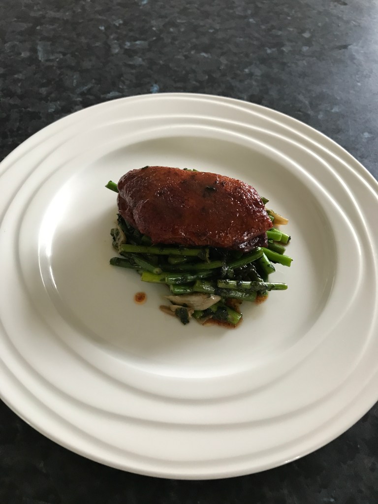 Peking duck with fried vegetables.JPG