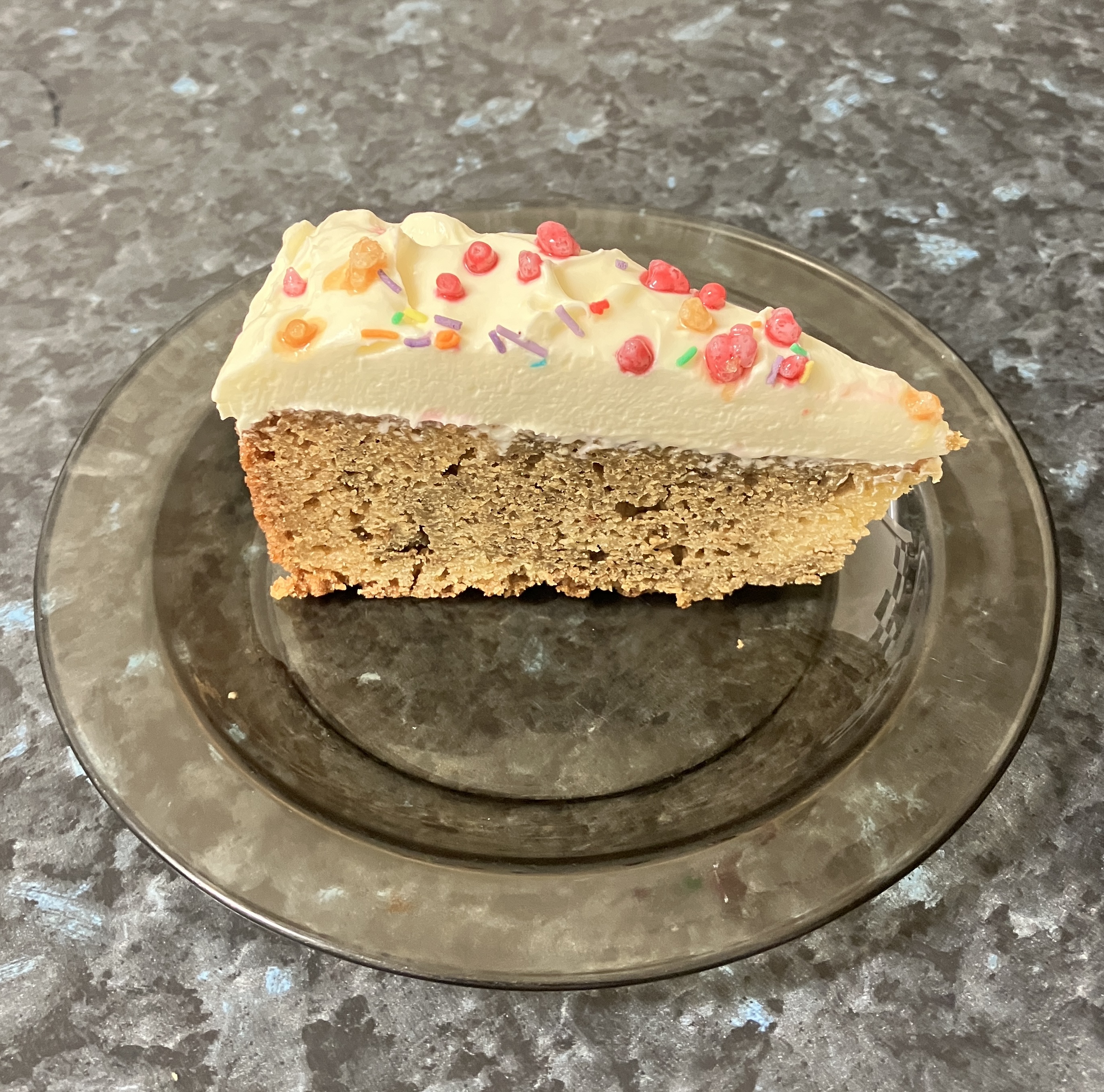Matcha cake with cream cheese frosting raspberries salted caramel and ...