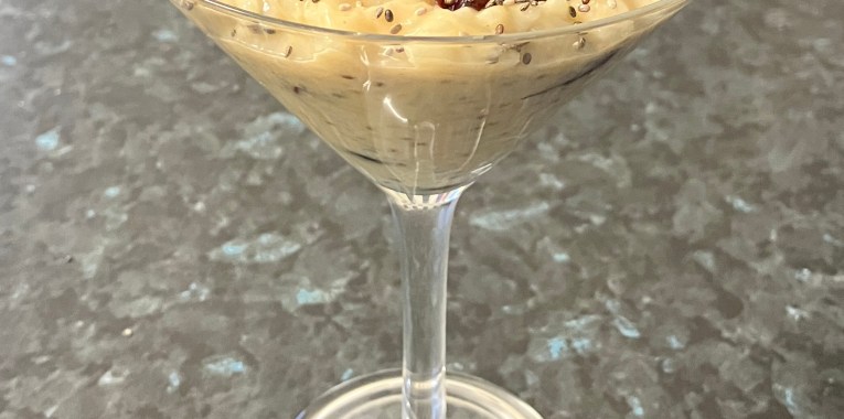 Arborio rice pudding